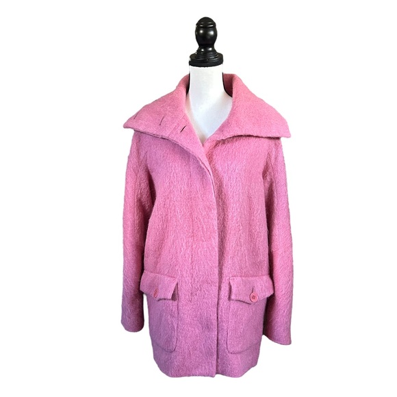 Talbots Jackets & Coats Sale Talbots Pink Wool Alpaca Mohair Blend